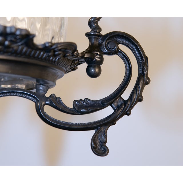 Large Cast Zinc Lantern, France, 1910s For Sale - Image 11 of 12