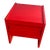 1970s Red Single Drawer Modern Night Table For Sale