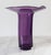 Glass Vintage Purple Art Glass Sculptural Vase For Sale - Image 7 of 9