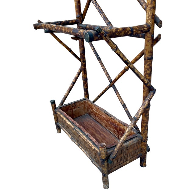 1920s 1920s English Bamboo Hall Tree For Sale - Image 5 of 10