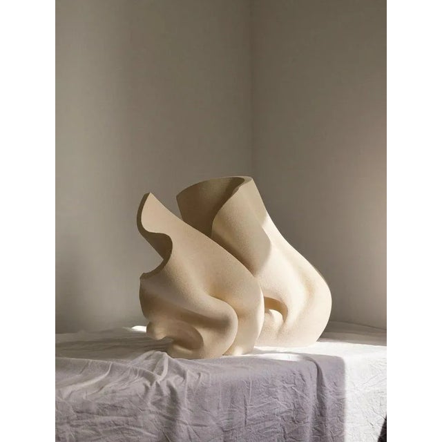 Ceramic the Wind of Change Sculpture in Stoneware Clay by Aleksandra Krasnopolska For Sale - Image 9 of 10