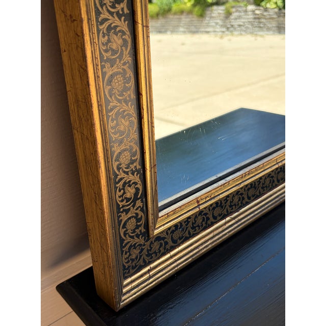 Regency Painted Giltwood Mirror With Scrolling Vines For Sale - Image 10 of 13