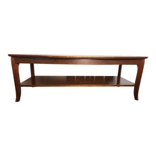 Pottery Barn Chloe Coffee Table With Shelf For Sale