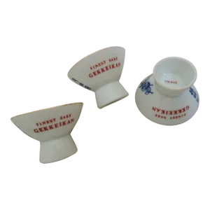 Vintage Gekkeikan Japanese Ochoko Sake Cups- Set of 3