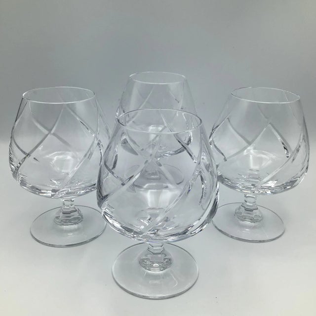 Vintage Mikasa Cut Crystal "Olympus" Brandy Glasses Set of 4 Chairish