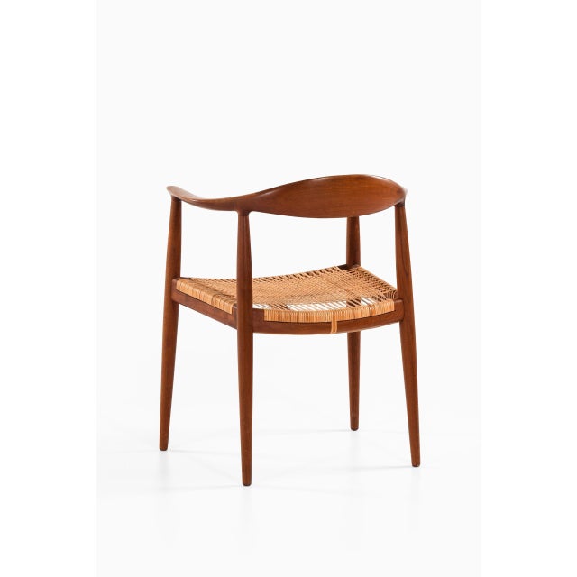 Model JH-501 Armchair by Hans Wegner for Johannes Hansen, 1940s For Sale - Image 9 of 13