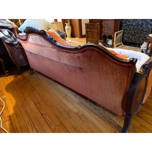Antique Victorian Style Couch For Sale In New York - Image 6 of 10
