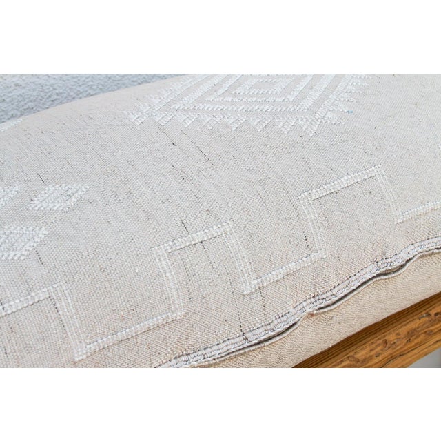 Textile Oasis Linen Oversized Lumbar Moroccan Pillow For Sale - Image 7 of 10