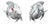 800 Silver Table Salt and Pepper Shakers, Set of 2 For Sale