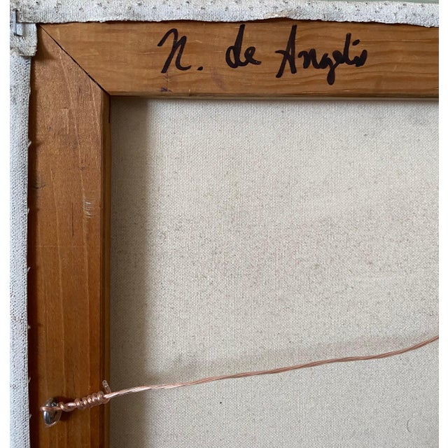 Nick de Angelis, Mixed Media Collage Oil Painting Futuristic Abstract Expressionist Machine Art, 2000 For Sale In Miami - Image 6 of 6