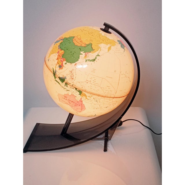 Illuminated Terrestrial Globe from Nova Rico, Florence, Italy, 1969 For Sale - Image 13 of 14