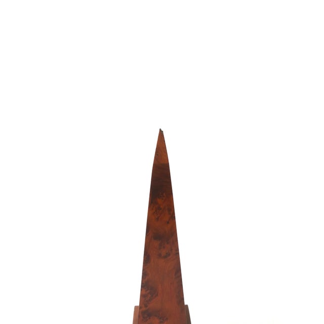 Burl Wood Obelisk For Sale - Image 9 of 11
