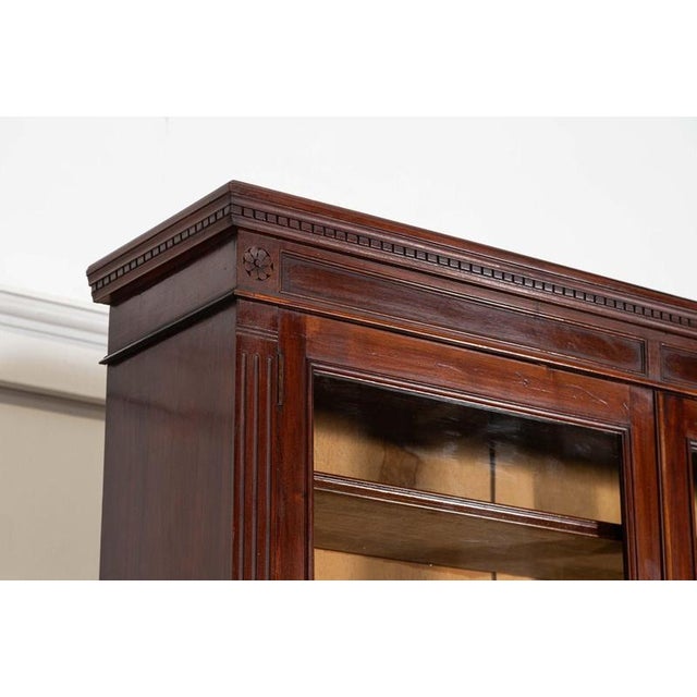 English Glazed Mahogany Bookcase, 1860s For Sale - Image 14 of 18