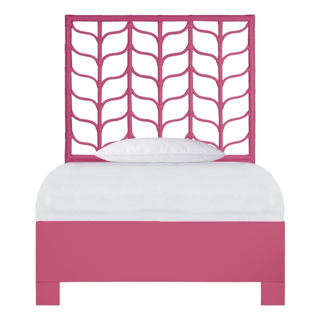 Ivy Platform Bed Twin Extra Long, Hot Pink For Sale