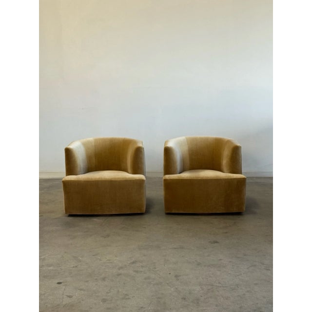 Mid-Century Modern Vintage Angular Lounge Chairs - Pair For Sale - Image 3 of 12