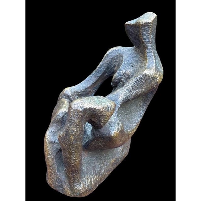 Bill Tarr (Ny/ Fl 1925-2006) Brutalist Bronze Sculpture Figure Signed Dated 1958 For Sale - Image 4 of 8