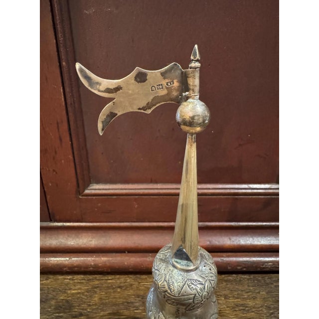 Antique Sterling Silver Spice Tower- English Hallmarks- Judaica For Sale In Pittsburgh - Image 6 of 8