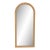 2020s Natural Raffia Arched Floor Mirror For Sale - Image 5 of 5