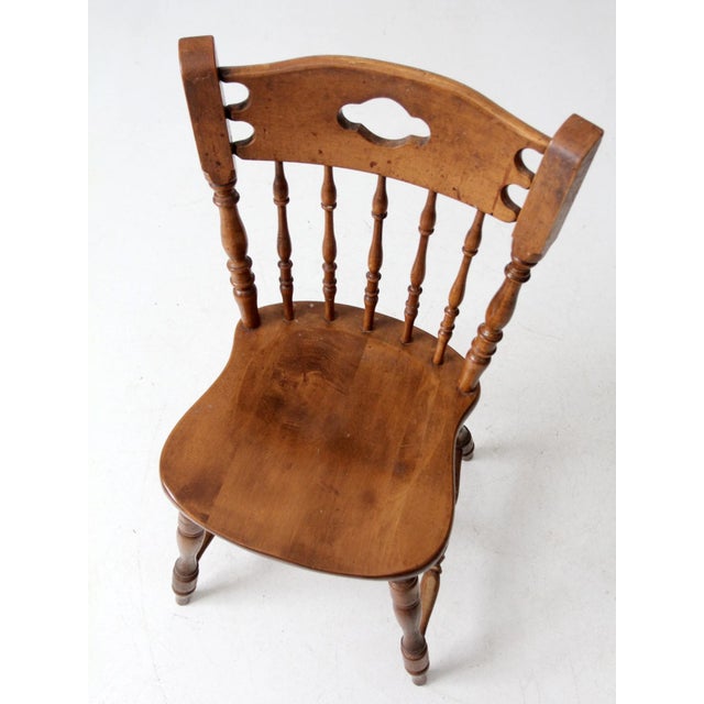 Farmhouse Antique Richardson Brothers Colonial Revival Side Chair For Sale - Image 3 of 13