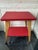 Mid-Century Modern Red Rolling Bar Cart, 1960s For Sale - Image 4 of 8