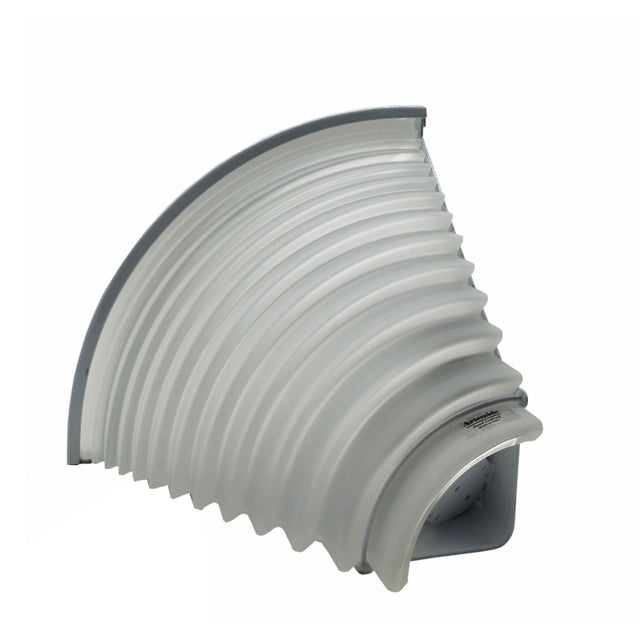 Egisto Corner Wall Lamps in Glass and Metal by Angelo Mangiarotti for Artemide, 1980s, Set of 2 For Sale - Image 4 of 9