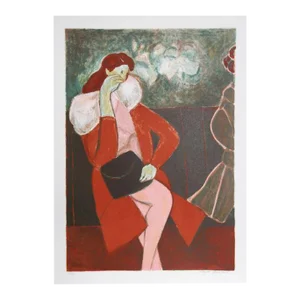 1970s Harold Baumbach Seated Woman, Lithograph 47/75