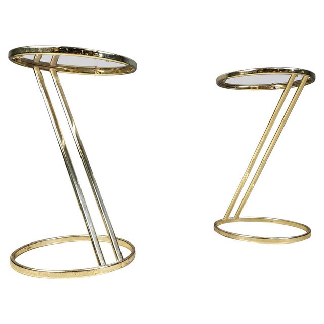Vintage Brass Side Tables, 1970s, Set of 2 For Sale - Image 11 of 11