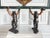Figurative Large Antique Painted Bronze Frog Candlesticks Pair For Sale - Image 3 of 17