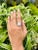 Unique Black & White Diamond Flip Ring Size 7 in 18k Solid White Gold For Sale - Image 9 of 16