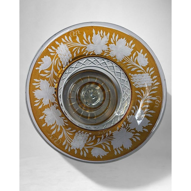 Art Deco Style French Cut Crystal Bowl For Sale - Image 16 of 18