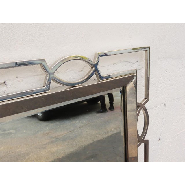 Bernhardt Chrome Mirror Criteria Collection Model No 363 321 Art Deco Style 6589 For Sale - Image 9 of 18