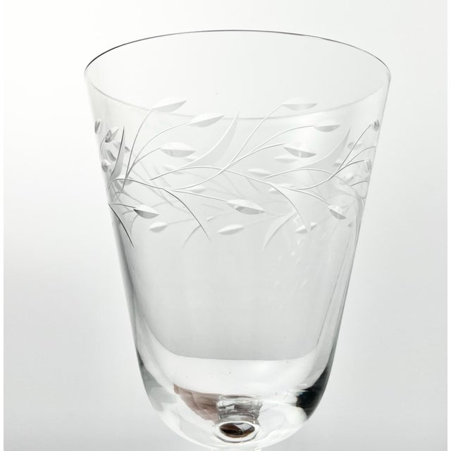 1950s American Fostoria “Bridal Wreath” Juice Glasses - Set of 7 For Sale In Dallas - Image 6 of 6