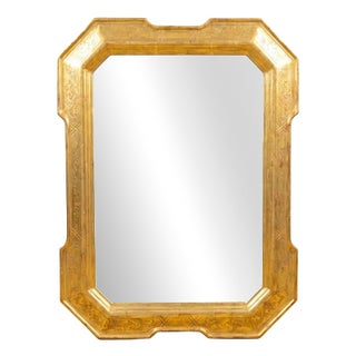 Vintage Mirror with Golden Frame For Sale