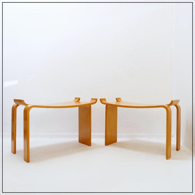 Museum Stools by Sven Kai-Larsen for Ströms Möbler, 1960s, Set of 2 For Sale - Image 16 of 16