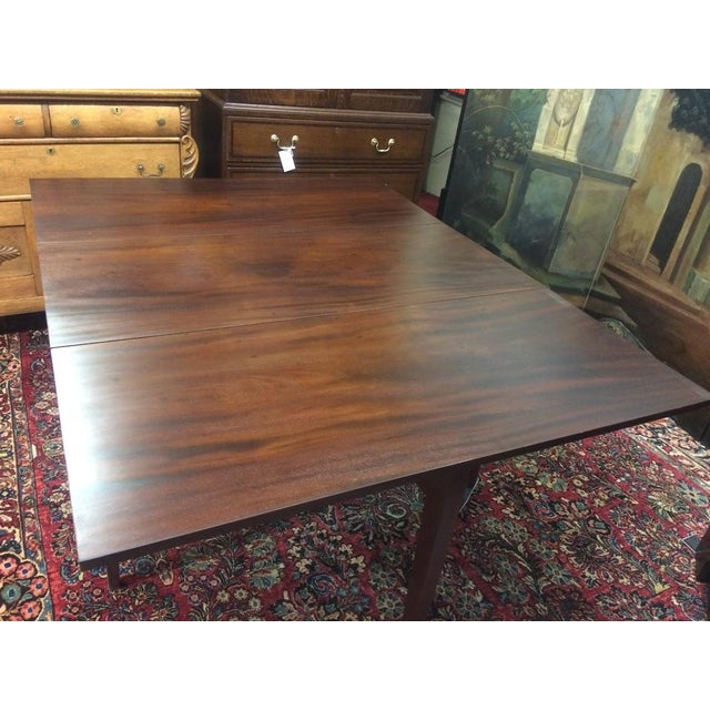 Brown Antique Drop Leaf Table, Dining Table Mahogany For Sale - Image 8 of 9