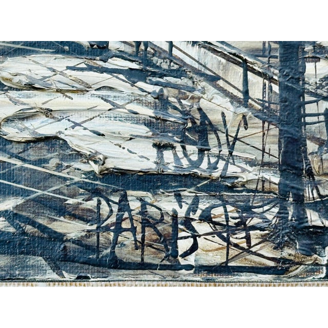 Streets of Paris Original Oil Painting by Rodica Rody Iliescu For Sale - Image 4 of 8