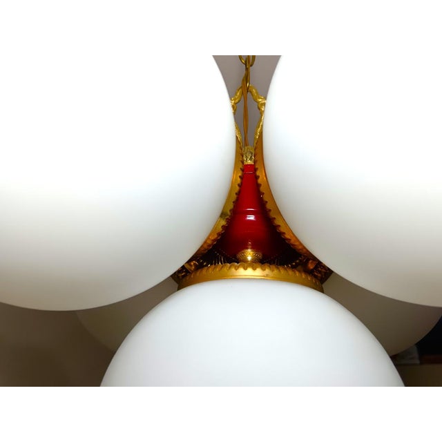 Gold Vintage Sputnik Pendant Light, 1970s For Sale - Image 8 of 15