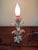 1950s Pair of Diminutive Floral Italian Style Tole Lamps For Sale In Philadelphia - Image 6 of 6