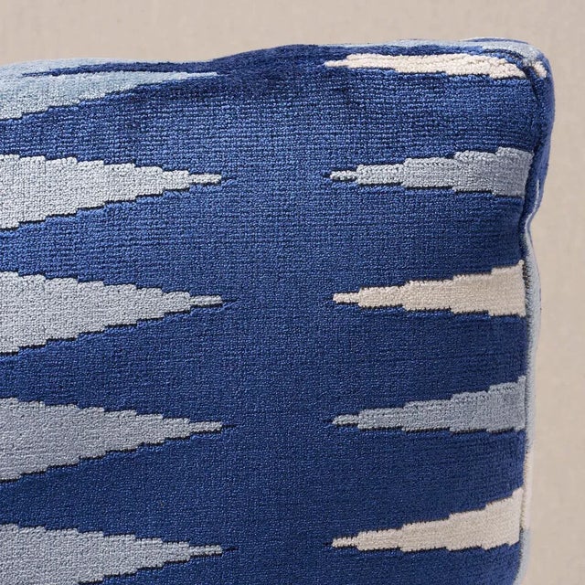 This pillow features Backgammon Cut Velvet by Mary McDonald for schumacher with a box edge finish. Mary McDonald was...