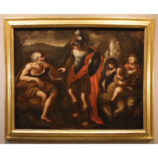 Workshop of Stefano Magnasco, Erminia Among the Shepherds, 1680, Oil on Canvas For Sale - Image 16 of 16