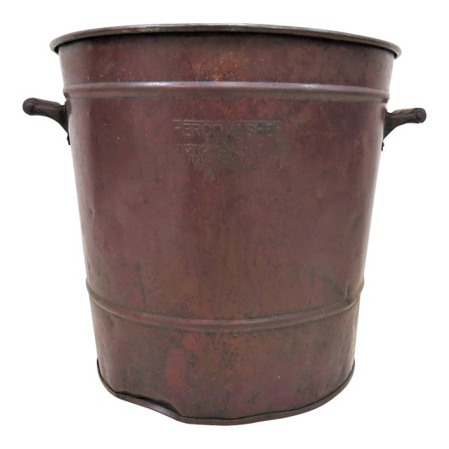 Antique Laundry Copper Wash Tub For Sale