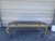 French Gilt Iron And Mirrored Cocktail Table. Offered is a glamorous French mid-century hand wrought gilt iron rectangular...