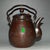 Vintage Copper Wine Pot | Chased Floral Motif & Faux Gemstone | Chinese Tea Kettle For Sale In Los Angeles - Image 6 of 9