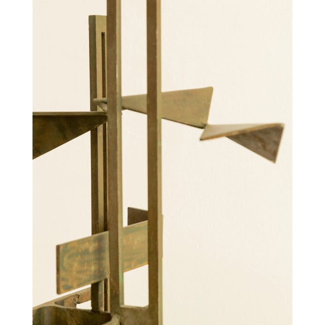 Brutalist 1950s D. Malken Brutalist Steel Sculpture For Sale - Image 3 of 11
