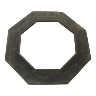 Vintage Moroccan Octagonal Brass Mirror Mid Century Modern For Sale