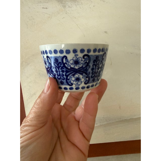 Mid-Century Modern 1961 Arabia Finland Ali Blue Creamer and Sugar Bowl Raija Uosikkinen - Set of 2 For Sale - Image 3 of 7