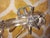 1940's French Regency Crystal/ Art Glass Star Floral Wall Sconce For Sale - Image 11 of 12