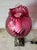 Victorian Vintage Cranberry Pink Swirl Glass Tall Electric Victorian-Style Parlor Lamp For Sale - Image 3 of 12