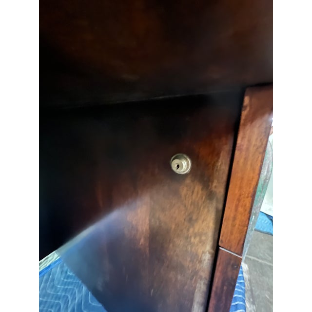 1970s 1970s Vladimir Kagan Curved Executive Desk With Exotic Wood Top and Waterfall Sides For Sale - Image 5 of 18