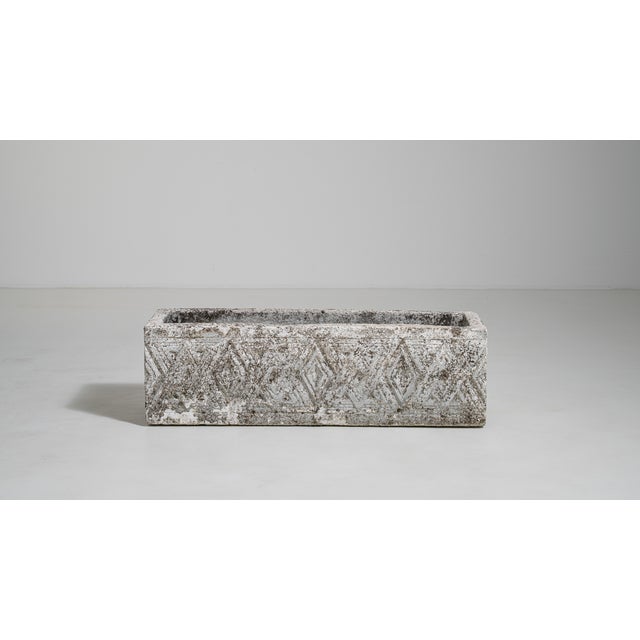 Brutalist Concrete Planter, Antique, France, Circa 1970 For Sale - Image 4 of 8